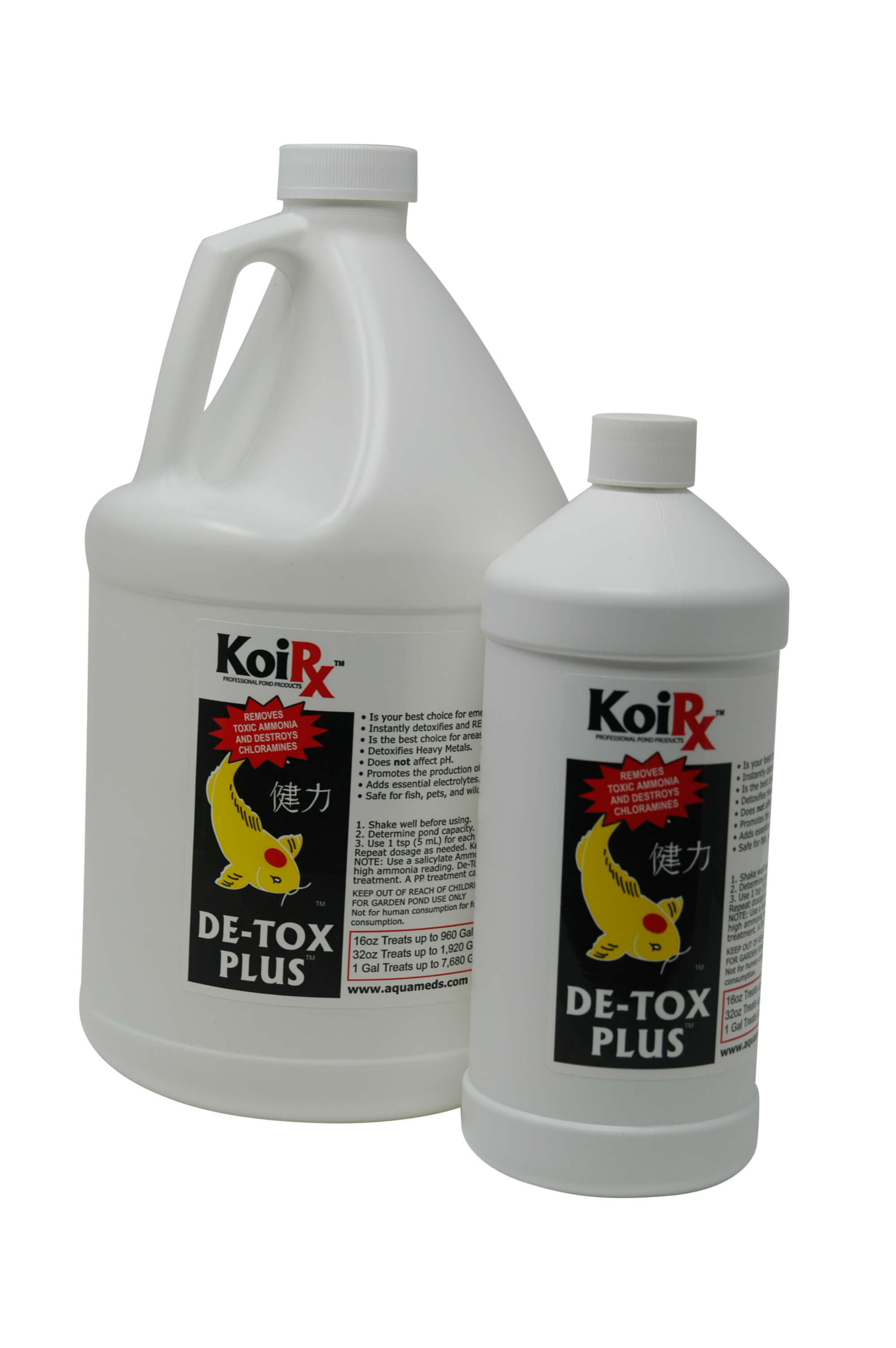 Aqua Meds DeTox Plus - Chlorine & Ammonia Remover for Koi Ponds