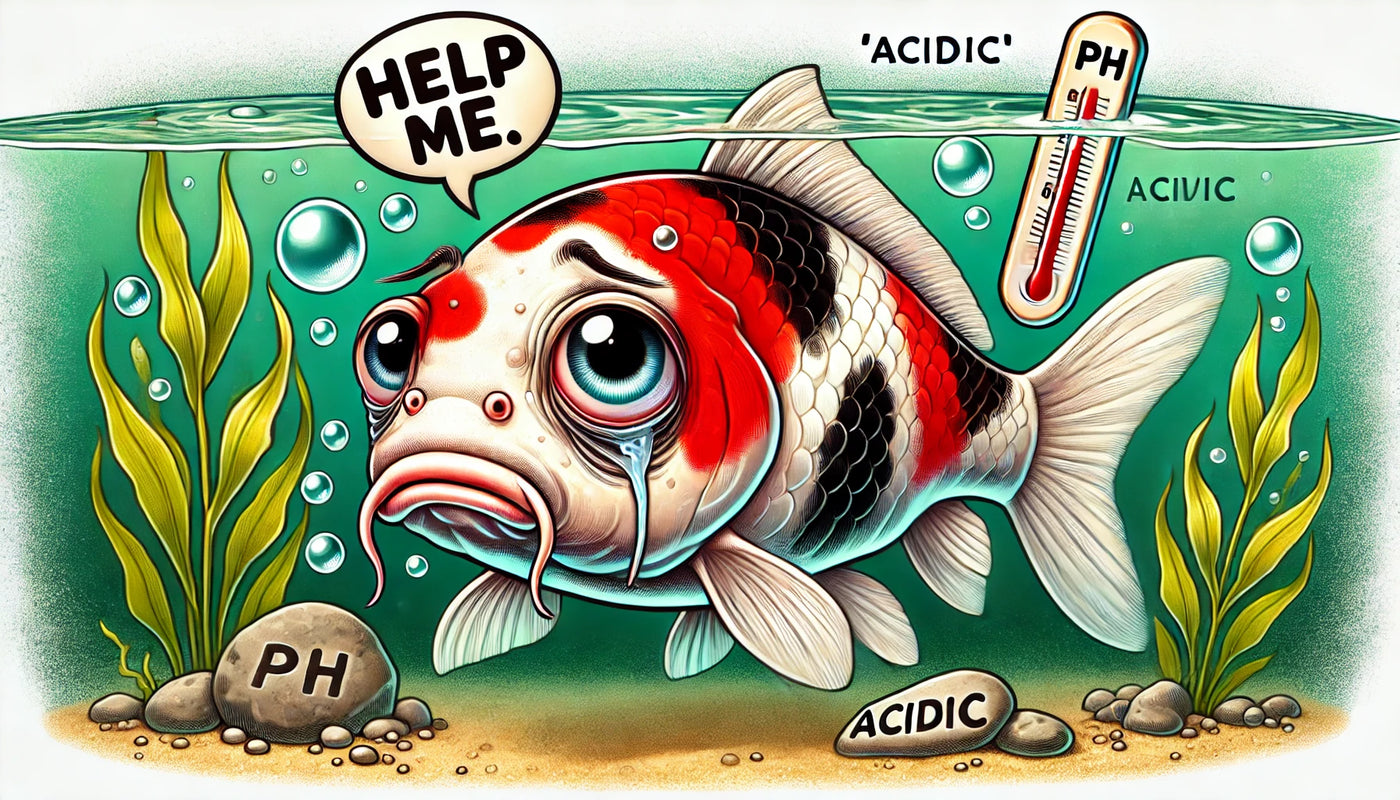 DEAD KOI CAUSED BY LOW PH LEVELS