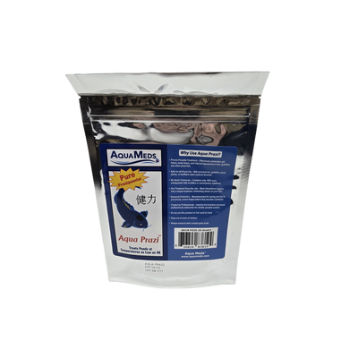 Aqua Prazi 25g treats 2500 gallons for skin and gill flukes