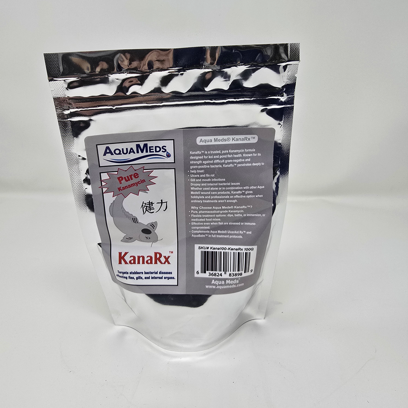 Aqua Meds KanaRx 100 gram kanamycin sulfate antibacterial treatment for koi and goldfish