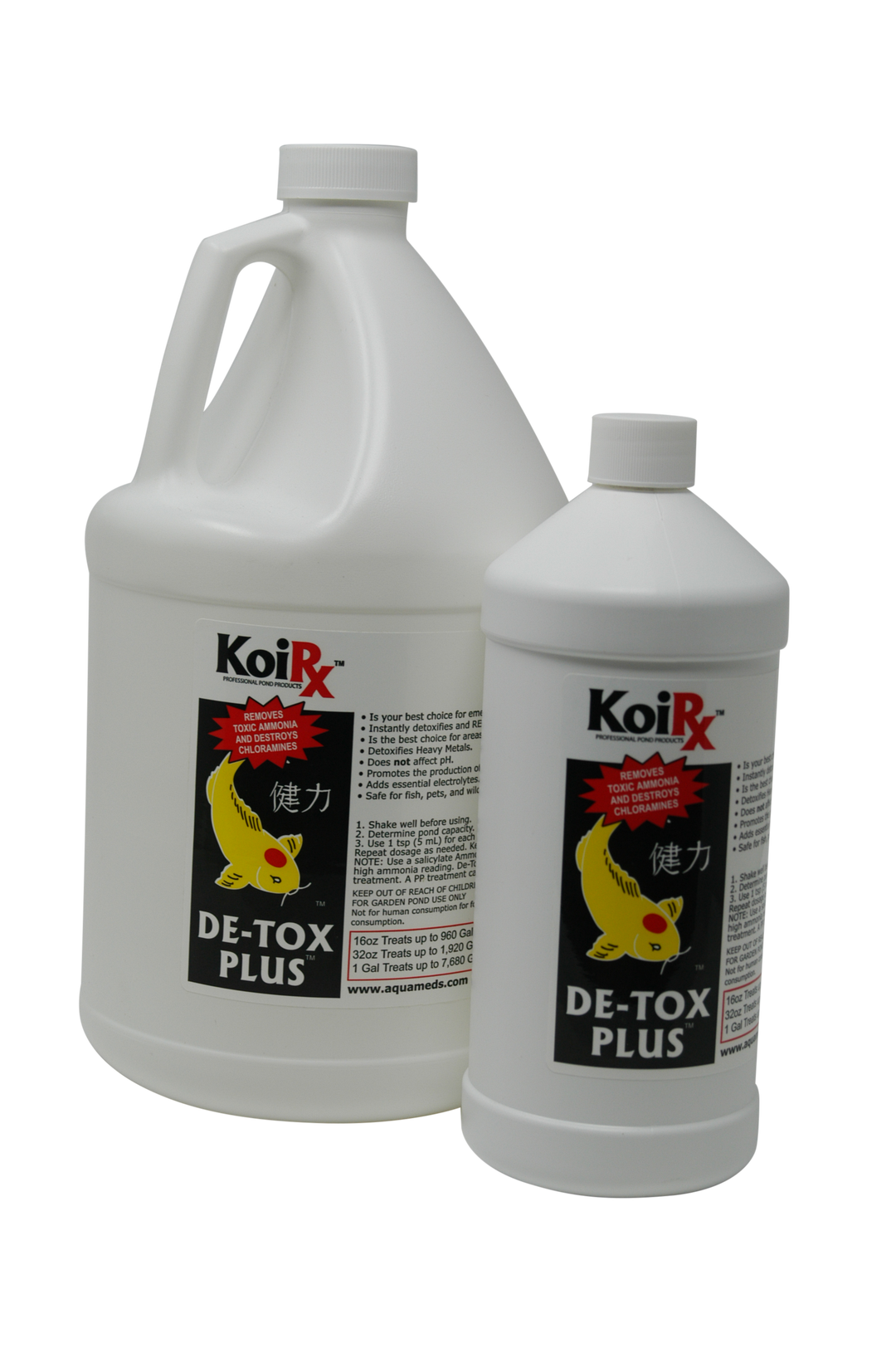 ams２boxes detoxDETSsss Aqua Meds DeTox Plus - Chlorine & Ammonia Remover for Koi Ponds